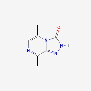 molecular formula C7H8N4O B566572 5,8-Dimethyl[1,2,4]triazolo[4,3-a]pyrazin-3(2H)-one CAS No. 19855-19-7