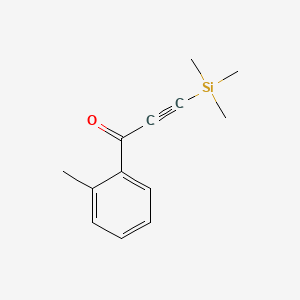 molecular formula C13H16OSi B566573 1-(2-Methylphenyl)-3-trimethylsilylprop-2-yn-1-one CAS No. 105364-94-1