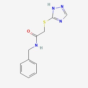 molecular formula C11H12N4OS B5665764 N-benzyl-2-(4H-1,2,4-triazol-3-ylthio)acetamide 