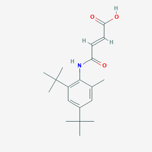 molecular formula C19H27NO3 B5665788 4-[(2,4-di-tert-butyl-6-methylphenyl)amino]-4-oxo-2-butenoic acid 