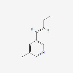 molecular formula C10H13N B566580 3-Picoline,5-(1-butenyl)- CAS No. 103029-21-6