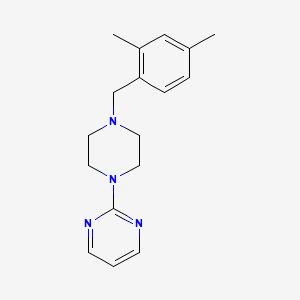 molecular formula C17H22N4 B5665900 2-[4-(2,4-dimethylbenzyl)-1-piperazinyl]pyrimidine 