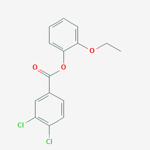 molecular formula C15H12Cl2O3 B5665952 2-ethoxyphenyl 3,4-dichlorobenzoate 