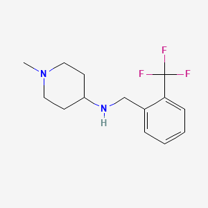 molecular formula C14H19F3N2 B5665982 1-methyl-N-[2-(trifluoromethyl)benzyl]-4-piperidinamine 
