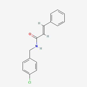 molecular formula C16H14ClNO B5665983 N-(4-chlorobenzyl)-3-phenylacrylamide 