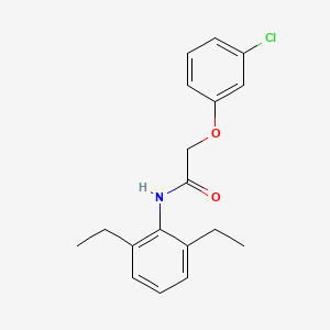 molecular formula C18H20ClNO2 B5666018 2-(3-chlorophenoxy)-N-(2,6-diethylphenyl)acetamide 