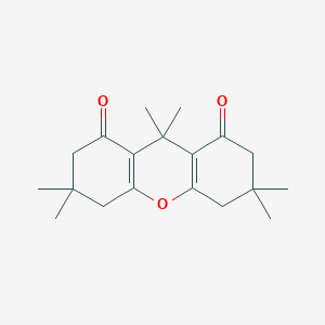 molecular formula C19H26O3 B5666039 3,3,6,6,9,9-hexamethyl-3,4,5,6,7,9-hexahydro-1H-xanthene-1,8(2H)-dione 