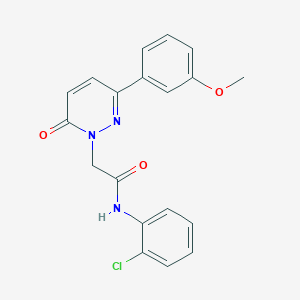 molecular formula C19H16ClN3O3 B5666116 N-(2-chlorophenyl)-2-[3-(3-methoxyphenyl)-6-oxo-1(6H)-pyridazinyl]acetamide 