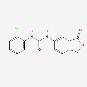 molecular formula C15H11ClN2O3 B5666138 N-(2-chlorophenyl)-N'-(3-oxo-1,3-dihydro-2-benzofuran-5-yl)urea 