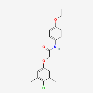 molecular formula C18H20ClNO3 B5666148 2-(4-chloro-3,5-dimethylphenoxy)-N-(4-ethoxyphenyl)acetamide 