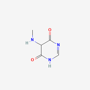 molecular formula C5H7N3O2 B566616 5-(Methylamino)pyrimidine-4,6(1H,5H)-dione CAS No. 111129-63-6