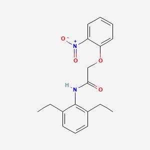 molecular formula C18H20N2O4 B5666175 N-(2,6-diethylphenyl)-2-(2-nitrophenoxy)acetamide 