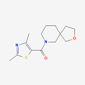 molecular formula C14H20N2O2S B5666219 7-[(2,4-dimethyl-1,3-thiazol-5-yl)carbonyl]-2-oxa-7-azaspiro[4.5]decane 