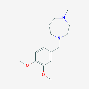 molecular formula C15H24N2O2 B5666260 1-(3,4-dimethoxybenzyl)-4-methyl-1,4-diazepane 