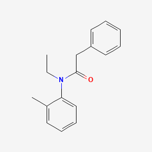 molecular formula C17H19NO B5666276 N-ethyl-N-(2-methylphenyl)-2-phenylacetamide CAS No. 5354-20-1