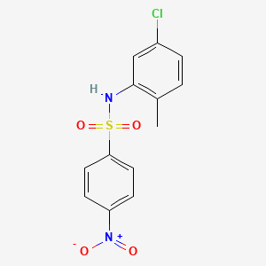 molecular formula C13H11ClN2O4S B5666279 N-(5-chloro-2-methylphenyl)-4-nitrobenzenesulfonamide 
