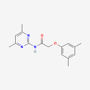 molecular formula C16H19N3O2 B5666308 2-(3,5-dimethylphenoxy)-N-(4,6-dimethylpyrimidin-2-yl)acetamide 