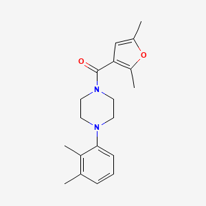 molecular formula C19H24N2O2 B5666354 1-(2,5-dimethyl-3-furoyl)-4-(2,3-dimethylphenyl)piperazine 