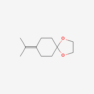 molecular formula C11H18O2 B566636 8-(丙-2-亚烷基)-1,4-二氧杂螺[4.5]癸烷 CAS No. 19620-35-0