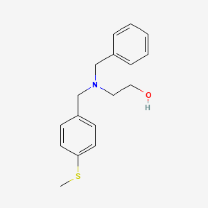 molecular formula C17H21NOS B5666372 2-{benzyl[4-(methylthio)benzyl]amino}ethanol 