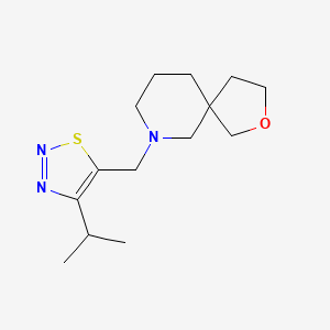 molecular formula C14H23N3OS B5666380 7-[(4-isopropyl-1,2,3-thiadiazol-5-yl)methyl]-2-oxa-7-azaspiro[4.5]decane 