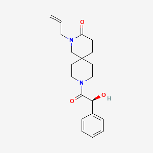 molecular formula C20H26N2O3 B5666410 2-allyl-9-[(2S)-2-hydroxy-2-phenylacetyl]-2,9-diazaspiro[5.5]undecan-3-one 