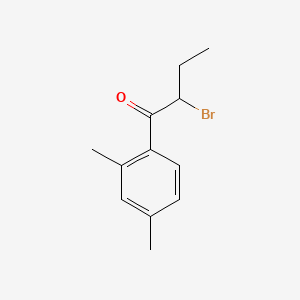molecular formula C12H15BrO B566649 2-溴-1-(2,4-二甲基苯基)丁烷-1-酮 CAS No. 100387-96-0