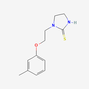 molecular formula C12H16N2OS B5666491 1-[2-(3-methylphenoxy)ethyl]-2-imidazolidinethione 
