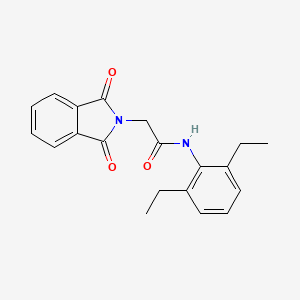 molecular formula C20H20N2O3 B5666496 N-(2,6-diethylphenyl)-2-(1,3-dioxo-1,3-dihydro-2H-isoindol-2-yl)acetamide 