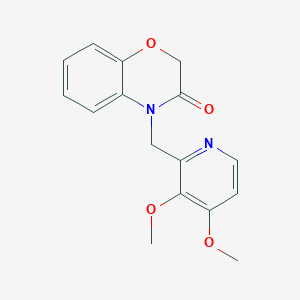 molecular formula C16H16N2O4 B5666521 4-[(3,4-dimethoxypyridin-2-yl)methyl]-2H-1,4-benzoxazin-3(4H)-one 