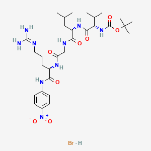 molecular formula C30H50BrN9O8 B566655 N-T-Boc-val-leu-gly-arg P-nitroanilide hydrobromide CAS No. 102601-23-0
