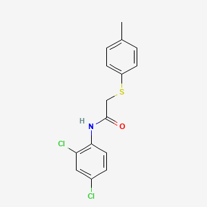 molecular formula C15H13Cl2NOS B5666554 N-(2,4-dichlorophenyl)-2-[(4-methylphenyl)thio]acetamide 