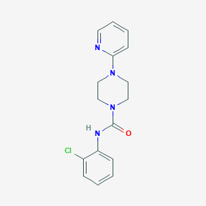 molecular formula C16H17ClN4O B5666593 N-(2-chlorophenyl)-4-(2-pyridinyl)-1-piperazinecarboxamide CAS No. 6241-31-2