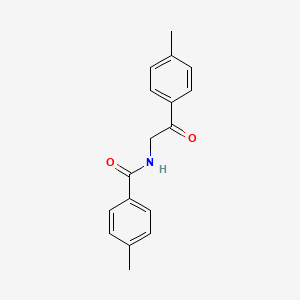 molecular formula C17H17NO2 B5666628 4-methyl-N-[2-(4-methylphenyl)-2-oxoethyl]benzamide 