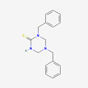molecular formula C17H19N3S B5666647 1,5-dibenzyl-1,3,5-triazinane-2-thione 