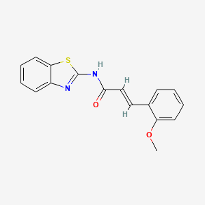 molecular formula C17H14N2O2S B5666715 N-1,3-benzothiazol-2-yl-3-(2-methoxyphenyl)acrylamide 
