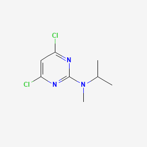 molecular formula C8H11Cl2N3 B566672 4,6-dichloro-N-isopropyl-N-methylpyrimidin-2-amine CAS No. 1289130-76-2
