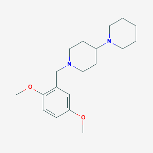 molecular formula C19H30N2O2 B5666761 1'-(2,5-dimethoxybenzyl)-1,4'-bipiperidine 