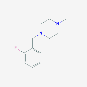 molecular formula C12H17FN2 B5666773 1-(2-氟苄基)-4-甲基哌嗪 CAS No. 5270-04-2