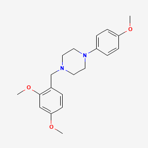 molecular formula C20H26N2O3 B5666832 1-(2,4-dimethoxybenzyl)-4-(4-methoxyphenyl)piperazine 