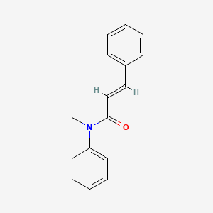 molecular formula C17H17NO B5666866 N-ethyl-N,3-diphenylacrylamide 