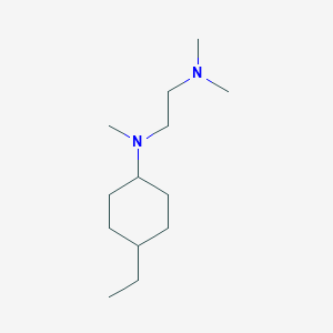 molecular formula C13H28N2 B5666886 N-(4-ethylcyclohexyl)-N,N',N'-trimethyl-1,2-ethanediamine 