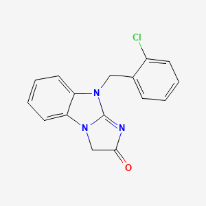 molecular formula C16H12ClN3O B5666963 9-(2-chlorobenzyl)-3H-imidazo[1,2-a]benzimidazol-2(9H)-one 
