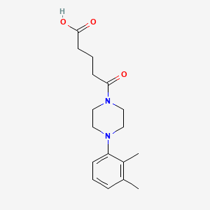 molecular formula C17H24N2O3 B5666985 5-[4-(2,3-dimethylphenyl)-1-piperazinyl]-5-oxopentanoic acid 