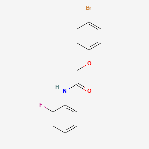 molecular formula C14H11BrFNO2 B5667000 2-(4-bromophenoxy)-N-(2-fluorophenyl)acetamide 