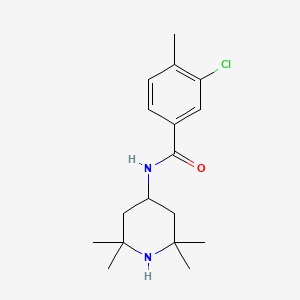molecular formula C17H25ClN2O B5667005 3-chloro-4-methyl-N-(2,2,6,6-tetramethyl-4-piperidinyl)benzamide 