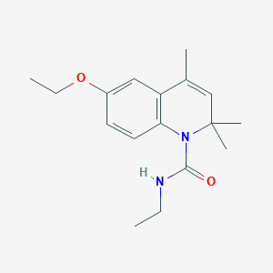 molecular formula C17H24N2O2 B5667048 6-ethoxy-N-ethyl-2,2,4-trimethyl-1(2H)-quinolinecarboxamide 