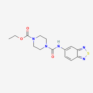 ethyl 4-[(2,1,3-benzothiadiazol-5-ylamino)carbonyl]-1-piperazinecarboxylate