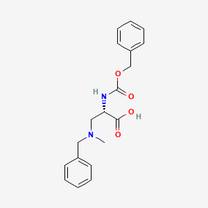 molecular formula C19H22N2O4 B566714 (S)-3-(苄基(甲基)氨基)-2-(苄氧羰基氨基)丙酸 CAS No. 1253789-98-8