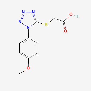 molecular formula C10H10N4O3S B5667170 {[1-(4-methoxyphenyl)-1H-tetrazol-5-yl]thio}acetic acid 
